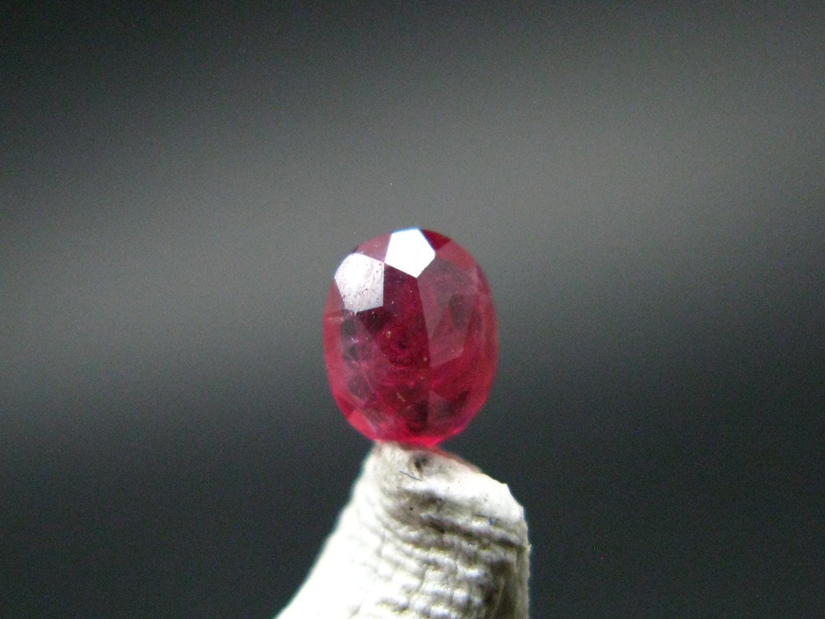Beautiful Rare Gem Bixbite Red Beryl Emerald Cut Stone From Utah USA - 0.19 Carats - 4.0x3.2mm