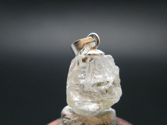 Phenakite Phenacite Crystal Silver Pendant from Russia - 0.7" - 1.30 Grams