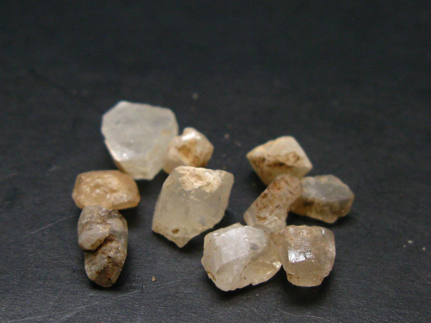 Lot of 10 Terminated Phenakite Phenacite Gem Crystals from Mogok Burma / Myanmar 18.60 Carats