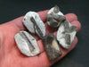 Fairy Cross!! Lot of 5 Dark Chocolate Staurolite Crystals from Russia