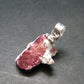 Bixbite Red Emerald Beryl Silver Pendant From Utah USA - 4.85 Carats - 0.7"