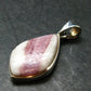 Pink Tourmaline In Quartz Crystal Silver Pendant from Brazil- 1.5" - 6.0 Grams