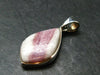 Pink Tourmaline In Quartz Crystal Silver Pendant from Brazil- 1.5" - 6.0 Grams