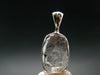 Gray Herderite Silver Pendant from Africa - 0.7" - 1.15 Grams
