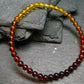 Amber Genuine Bracelet ~ 7 Inches ~ 4mm Round Beads