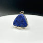 Natural Azurite Silver Pendant | Raw Blue Gemstone Jewelry