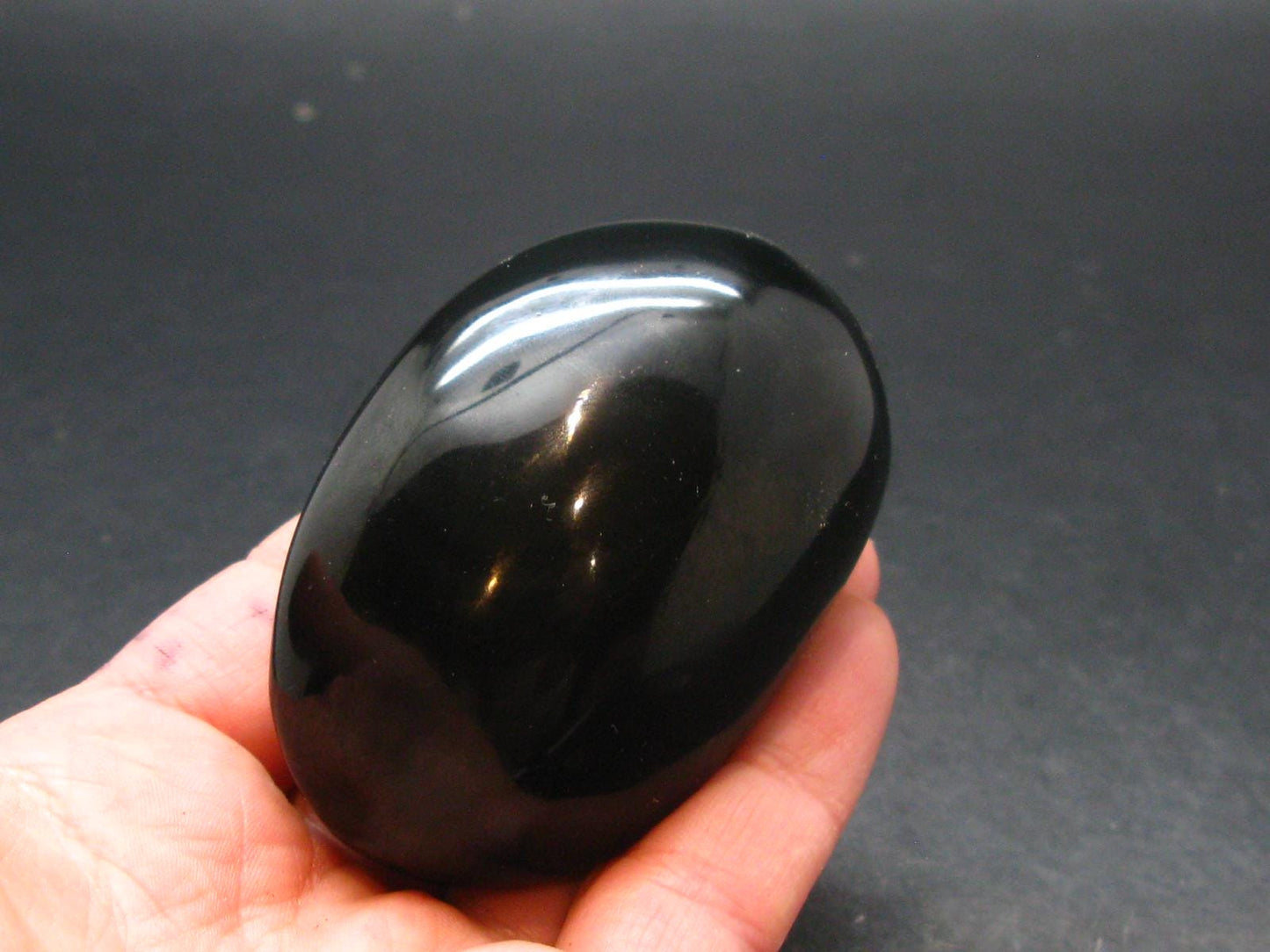 Black Obsidian Polished Stone From Mexico - 2.4"