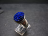 Royal Blue Rough Azurite Sterling Silver Ring - Size 7.5 - 8.33 Grams