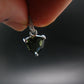Moldavite Tektite Silver Pendant from Czech Republic - 0.7" - 1.0 Grams