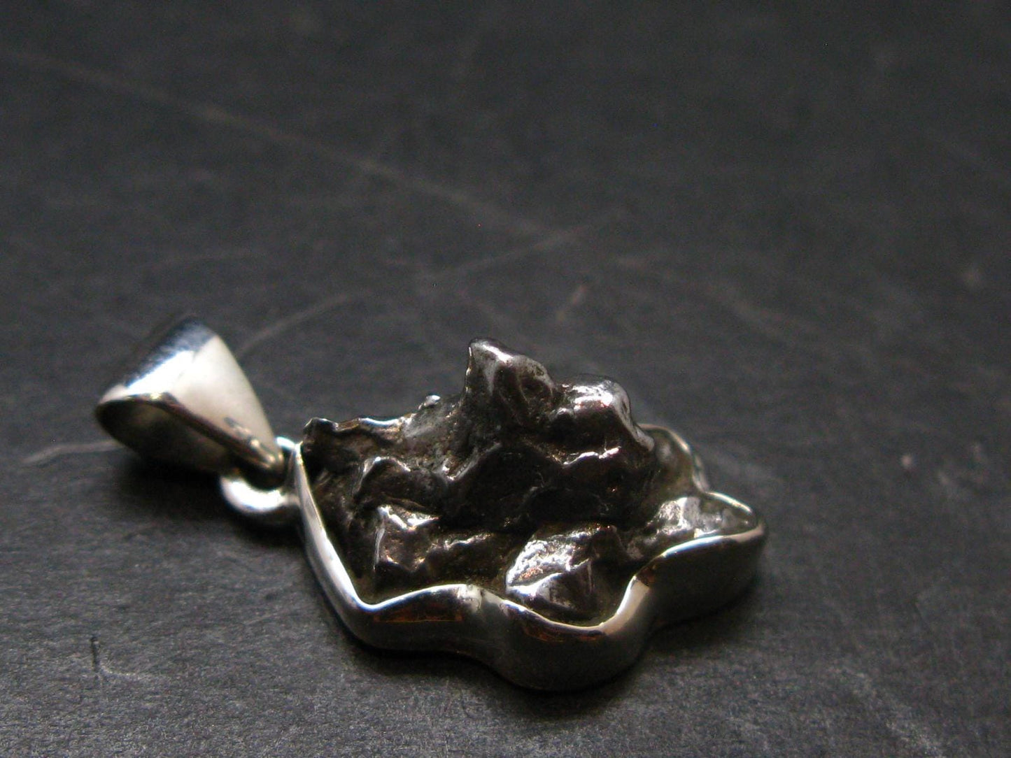 Large Campo Del Cielo Meteorite Pendant from Argentina - 1.0"
