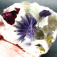 Stunning Tourmaline & Lepidolite in Quartz Slice From Russia - 4.6"