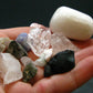 Synergy 12 Set Phenakite Moldavite Natrolite Petalite Danburite Tektite Scolecite Herderite Tanzanite Brookite 43.12 Gr