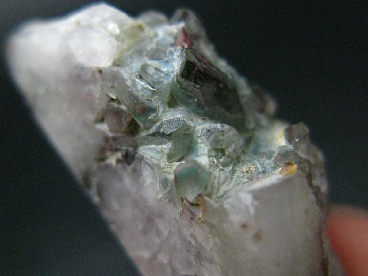 Ajoite In Quartz Crystal From South Africa - 0.6" - 40.61 Carats