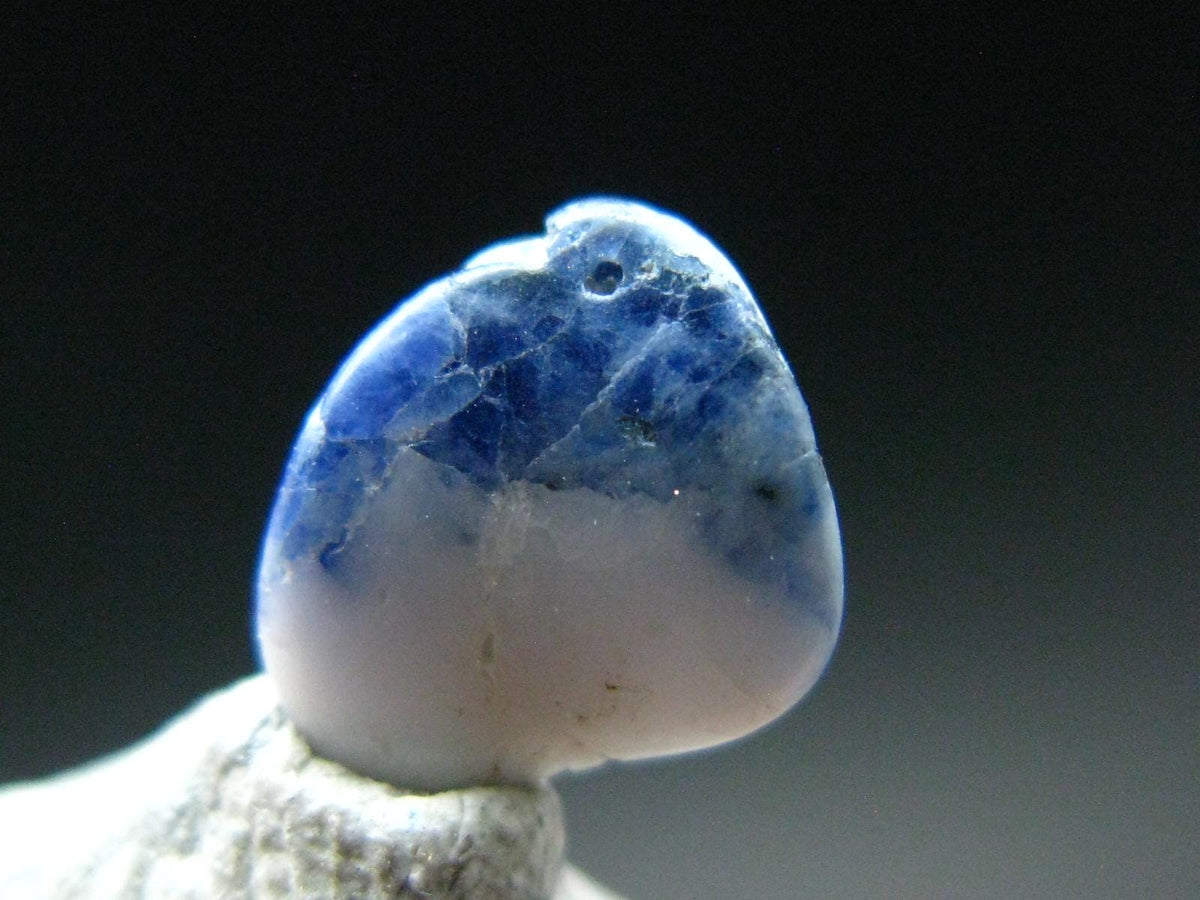 Gem Benitoite Polished Stone From California - 0.84 Carats - 8x7mm