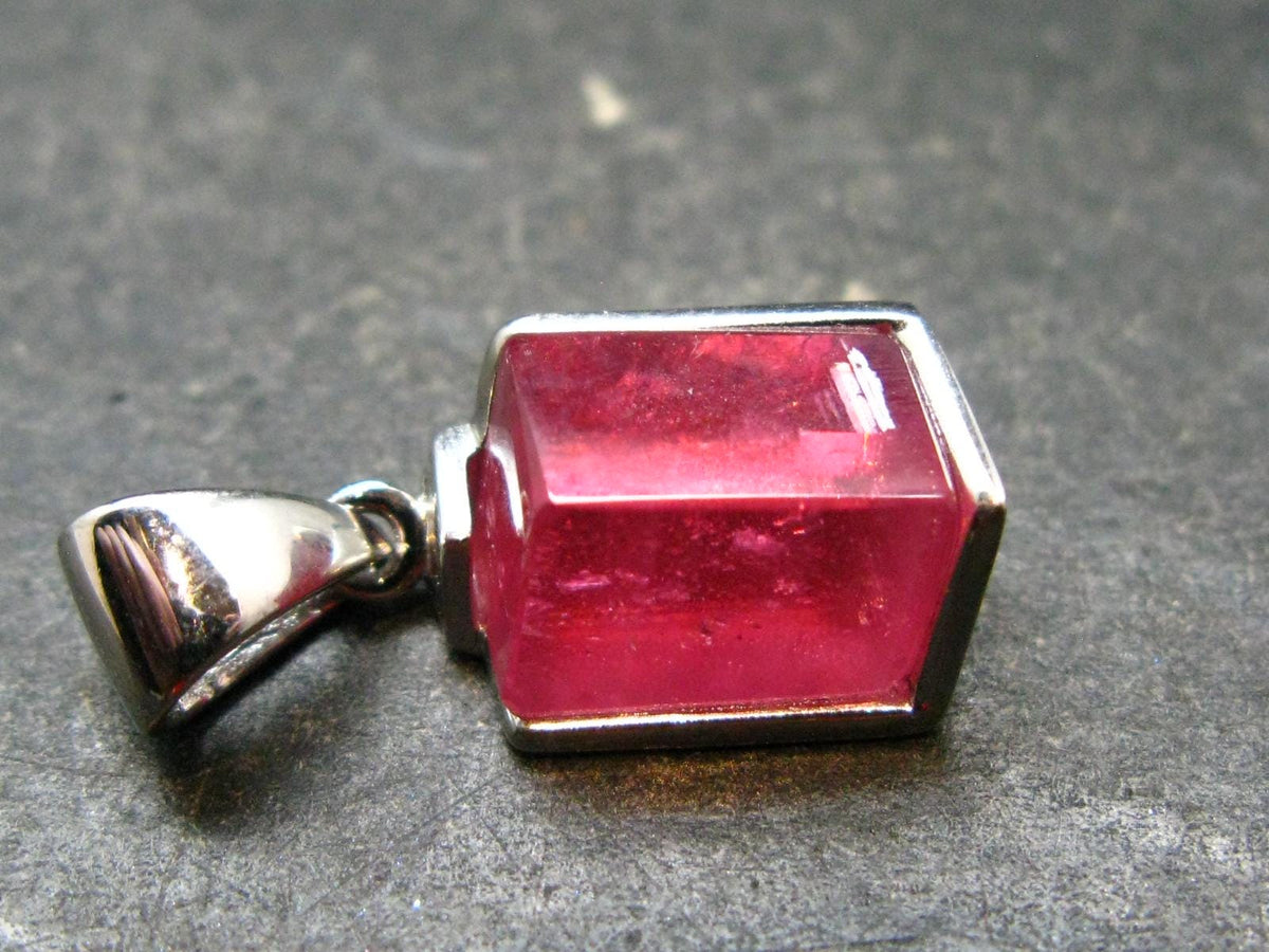 Rhodochrosite Sterling Silver Pendant From Alma Colorado - 0.9" - 3.26 Grams