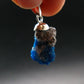 Cavansite Crystal Pendant In Sterling Silver From India - 1.1" - 2.71 Grams