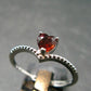Spessartine Garnet Ring From Tanzania - Size Adjustable - 1.18 Grams