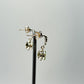 Peridot Sterling Silver Dangle Earrings | Ornate August Birthstone