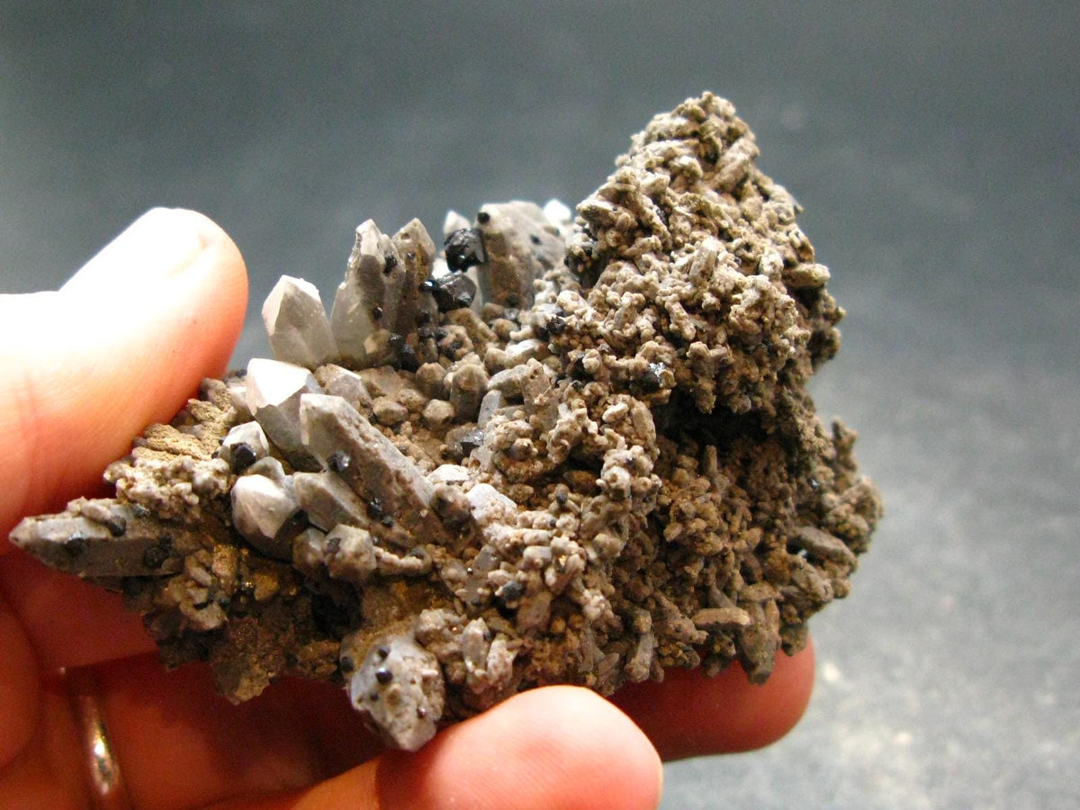 Brookite On Quartz Cluster From Arkansas - 50.17 Grams - 2.3"