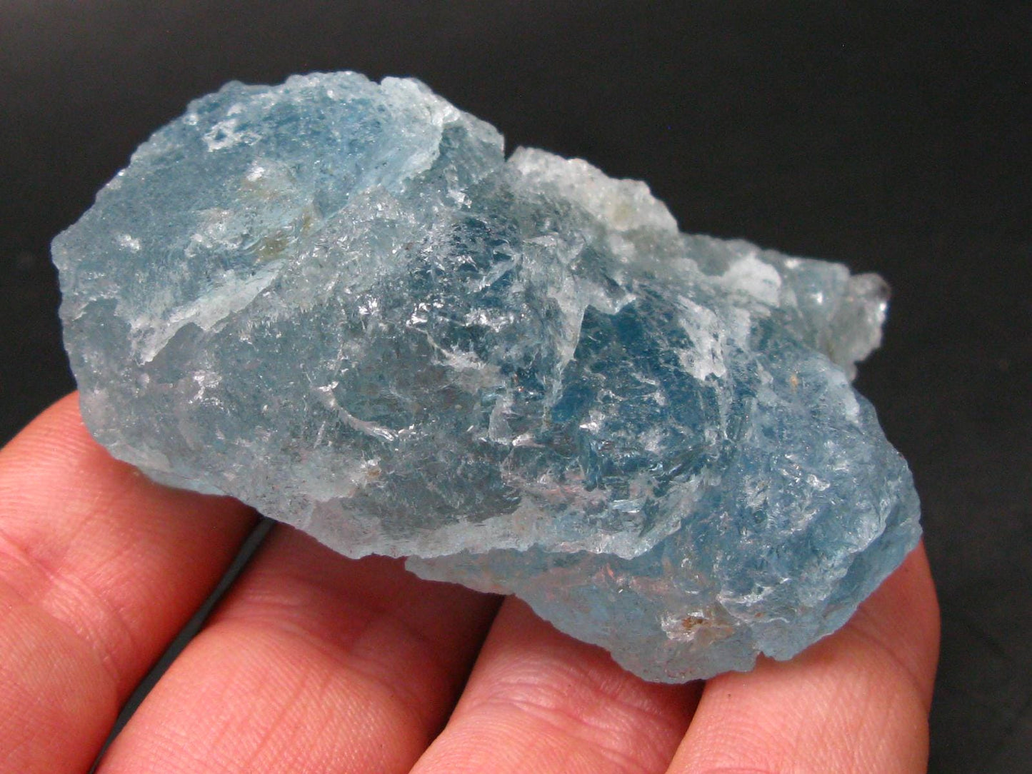 Gem Aquamarine Etched Crystal Blue Beryl From Brazil - 106.59 Grams - 2.7"