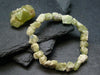 Brazilianite Genuine Bracelet ~ 7 Inches ~ 12mm Crystal Beads