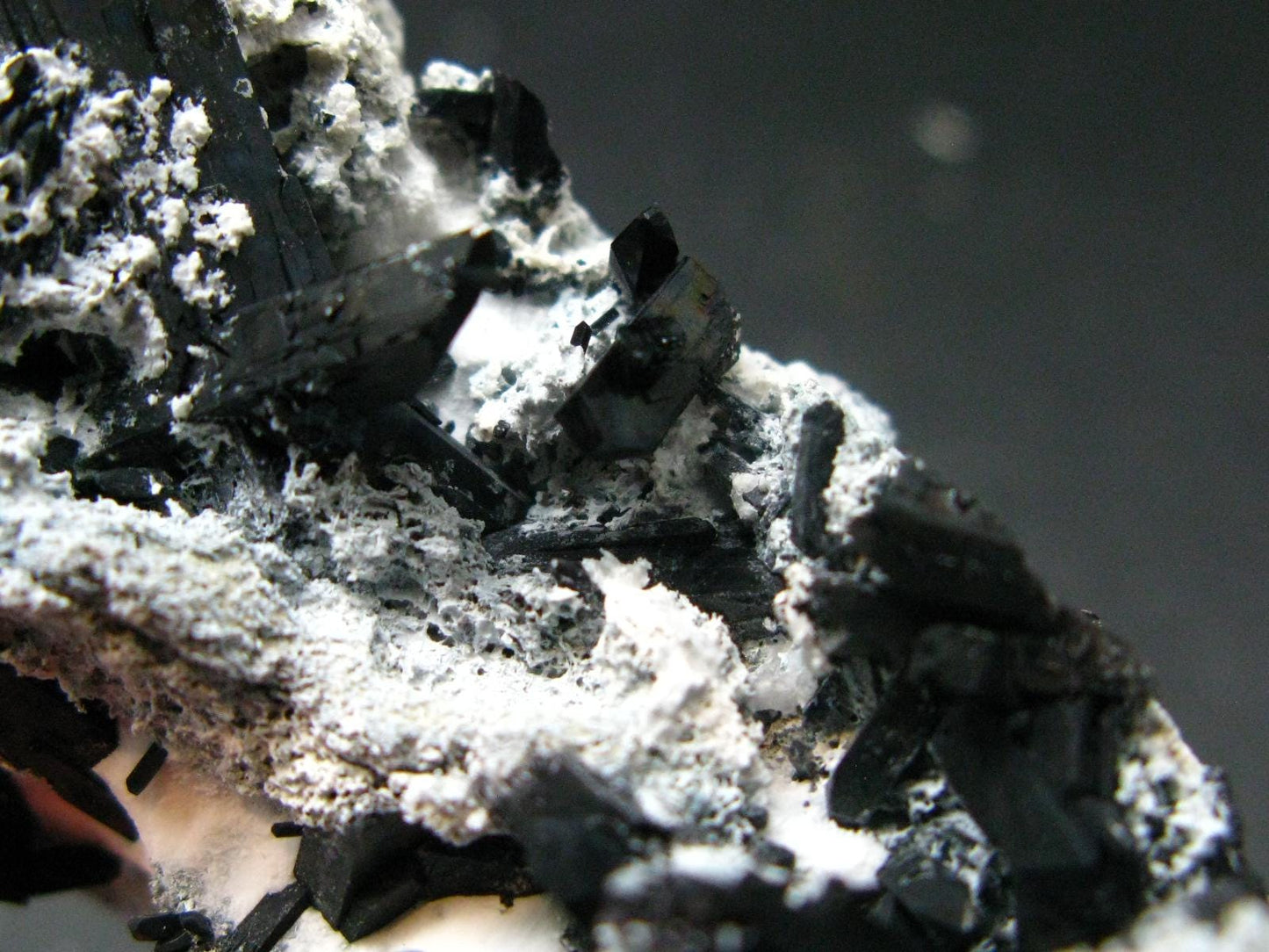 Neptunite on Natrolite Cluster From California - 3.1"