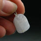 Nice Lilac Amblygonite Crystal Silver Pendant from Brazil - 1.1" - 3.97 Grams