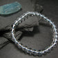 Blue Topaz Genuine Bracelet ~ 6.5 Inches ~ 6mm Round Beads