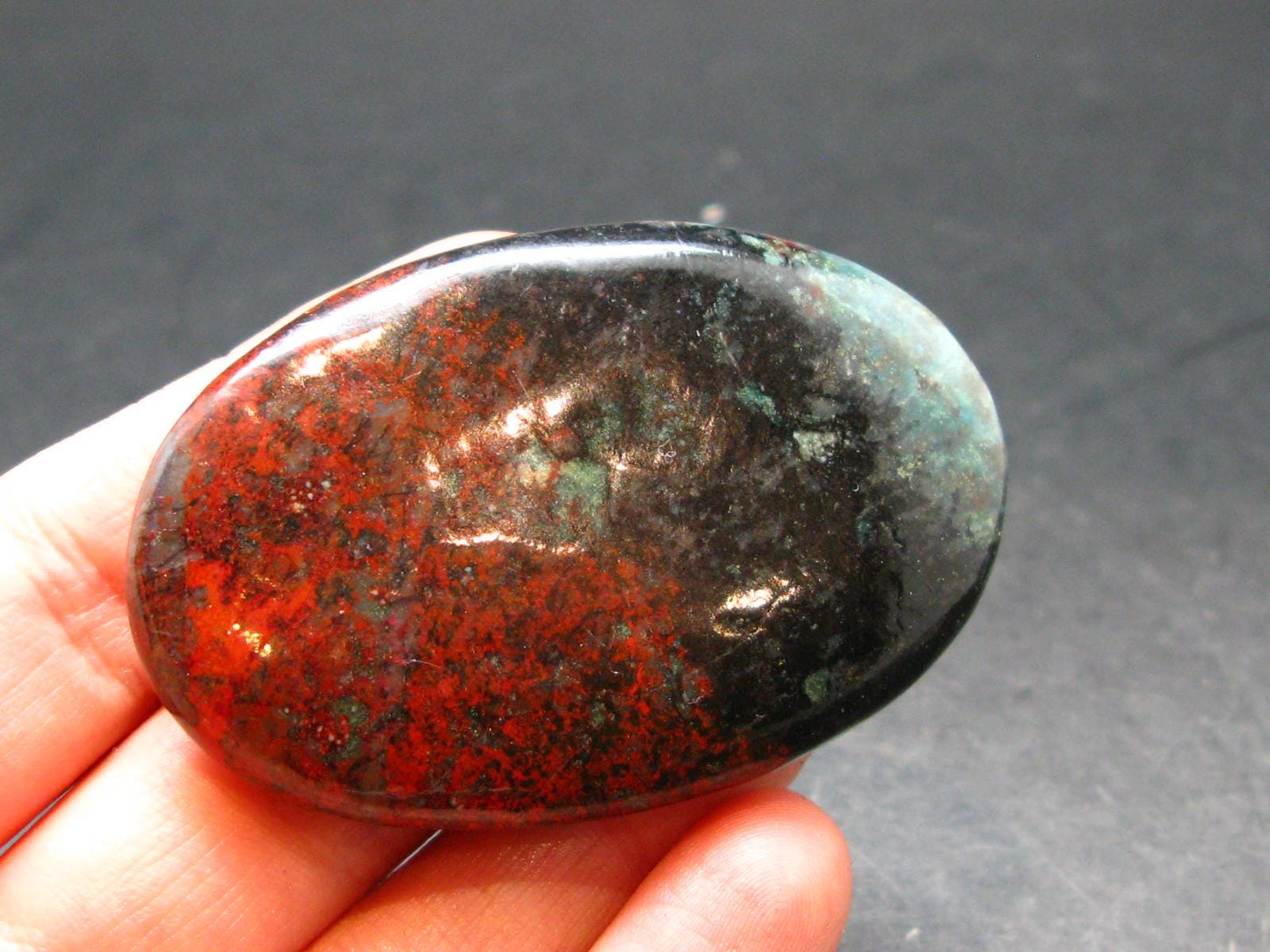 Crimson Cuprite Polished Stone from Mexico - 2.1" - 36.92 Grams