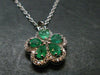 Emerald Silver Pendant W/Chain From Colombia - 3.0 Grams Total