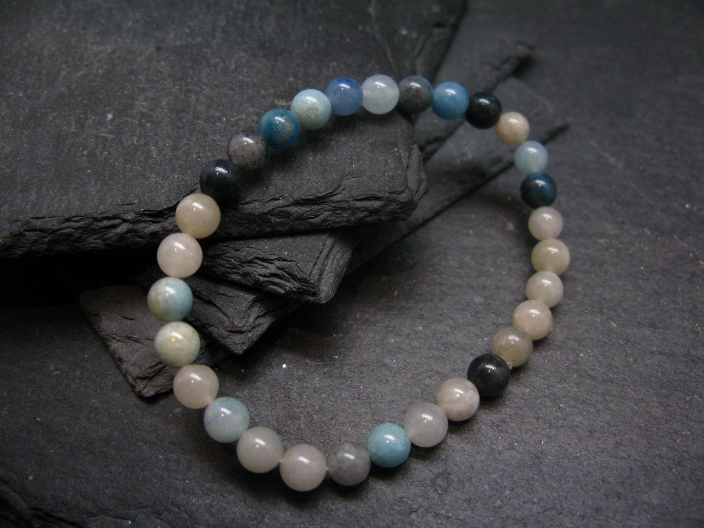 Trolleite Genuine Bracelet ~ 7 Inches ~ 6mm Round Beads