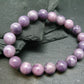 Lepidolite Genuine Bracelet ~ 7 Inches ~ 10mm Round Beads