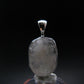 Raw Rare Natrolite Crystal Silver Pendant From Russia - 1.1" - 3.06 Grams