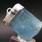 Aquamarine Gem Sterling Silver Pendant From Brazil - 1.8" - 20.10 Grams