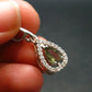 Moldavite Tektite Silver Pendant from Czech Republic - 1.0" - 1.85 Grams