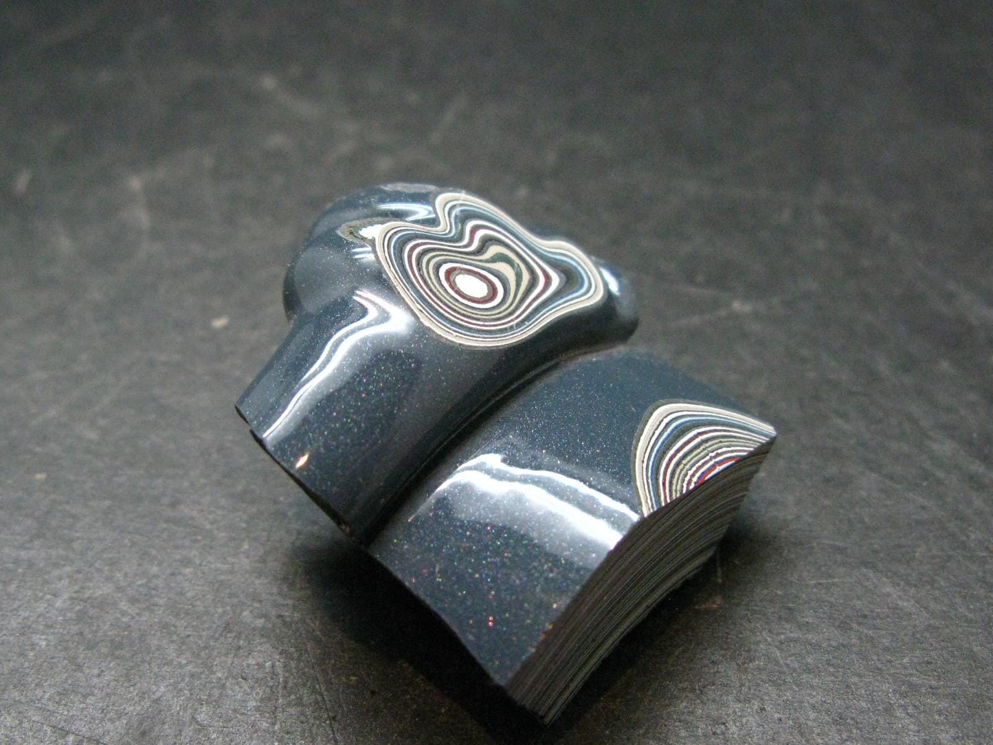 Very Cool Fordite "Detroit Motor City Agate" from Michigan - 1.4"- 11.73 Grams