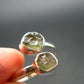 Moldavite Tektite Silver Ring from Czech Republic - Size 7