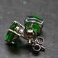 Helenite Gaia Stone Gem Sterling Silver Earrings From Washington - 3.0 Carats