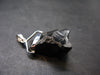 Unpolished Elite Shungite Silver Pendant from Russia - 1.5" - 5.76 Grams
