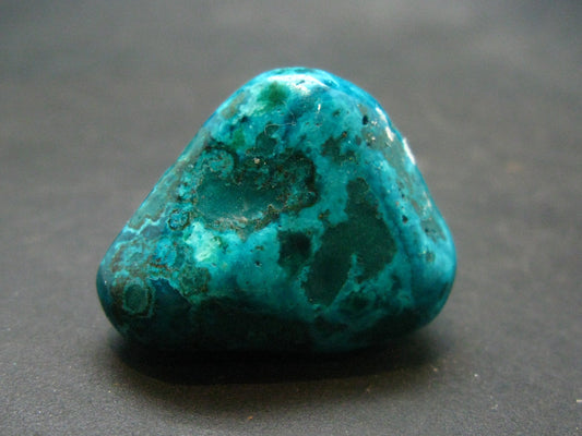 Very Nice Tumbled Dioptase Stone from Congo - 1.1" - 13.54Grams