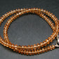 Gem Hessonite Orange Garnet Necklace Beads From Canada - 17"