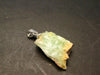 Very Rare Phosphophyllite Silver Pendant From Bolivia - 1.0" - 1.77 Grams