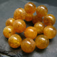Heliodor Deep Golden Beryl Genuine Bracelet ~ 7 Inches ~ 12mm Round Beads