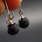 Rare Black Opal Silver |Earrings From Australia - 1.0" - 2.06 Grams