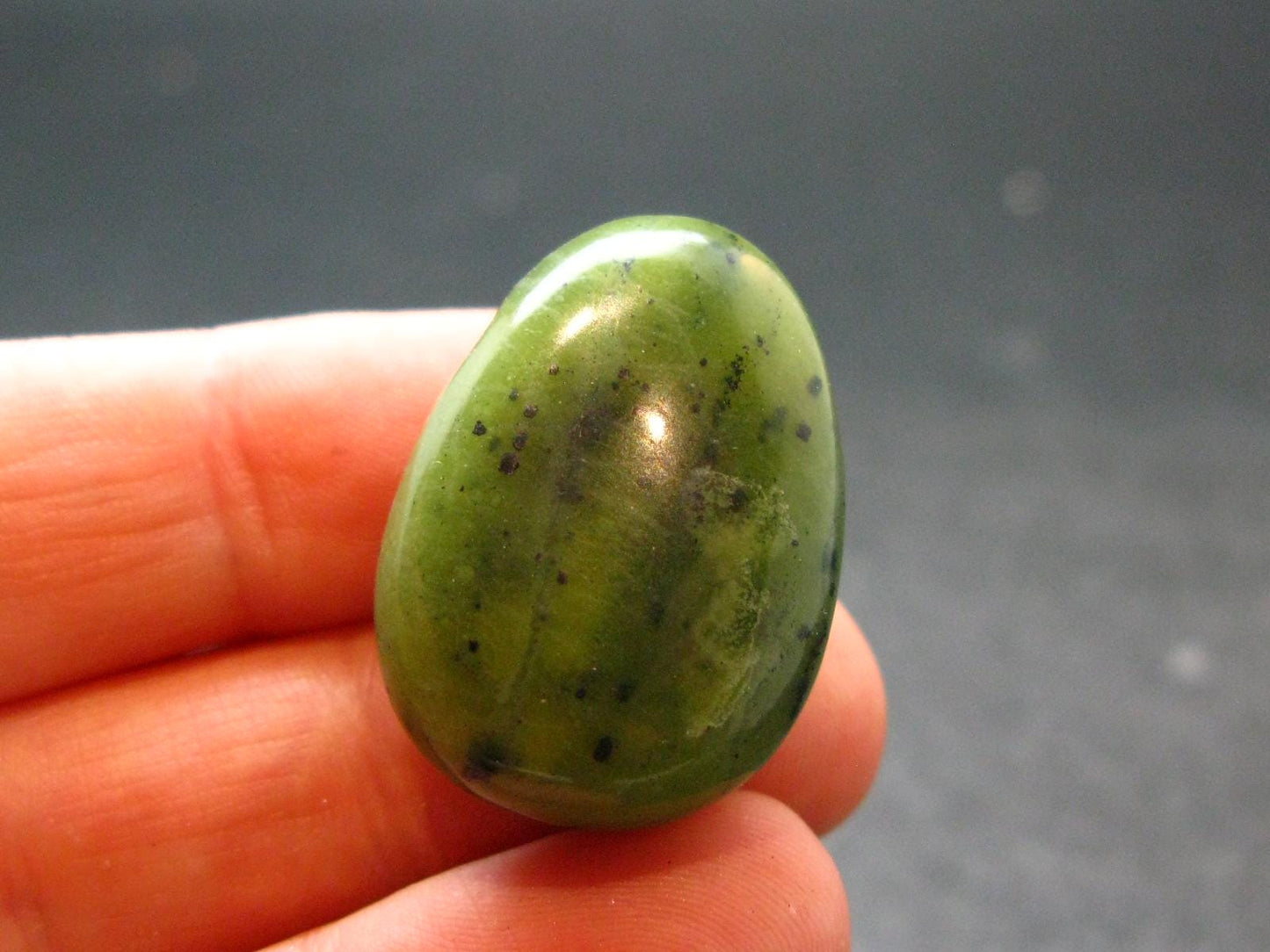 Nephrite Jade 1.1" Pendant From Canada (Metal Free) - 8.61 Grams
