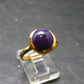 Sugilite Silver Gold Plated Ring From South Africa - 3.73 Grams - Size 8.25