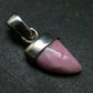 Rare Pink Tugtupite Sterling Silver Pendant From Greenland - 0.9" - 1.49 Grams