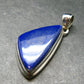 Lapis Lazuli Silver Pendant From Afghanistan - 1.6" - 10.25 Grams