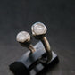 Very Rare White Cryolite 925 Silver Ring from Greenland - Size 8 - 2.38 Grams
