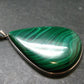 Queen of Green!! Genuine Vivid Vibrant Green Malachite Sterling Silver Pendant - 2.8" - 52.59 Grams